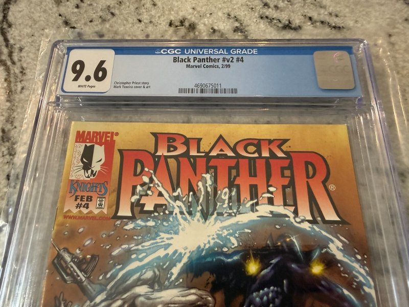 Black Panther # 4 CGC Graded 9.6 Marvel Comic Book 1999 Wakanda Shuri JH24