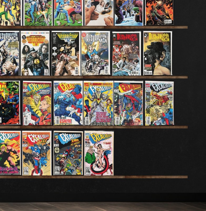 Huge Lot 150+ Comics with Excalibur, Eternal Warrior, Resurrection Man & More!