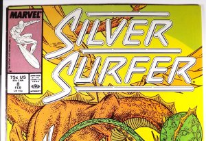 SILVER SURFER #8 VF/NM 1st Appearance of Pap-Tonn Marvels 1987 MCU 