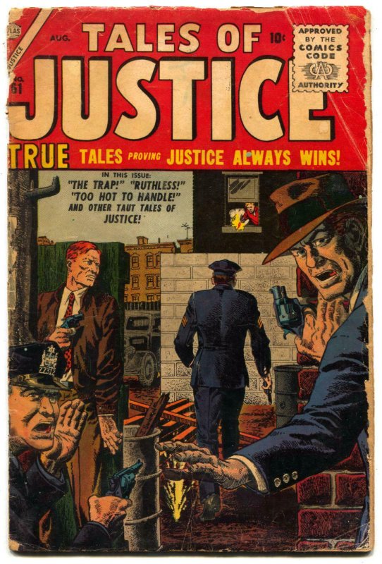 Tales of Justice #61 1956- Atlas Crime Comic- Severin G