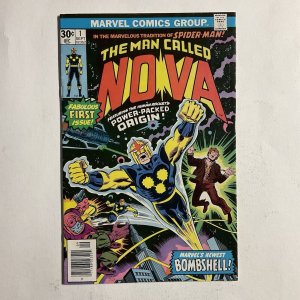 Nova 1 1976 FN fine 6.0 Marvel Newsstand 1st Nova