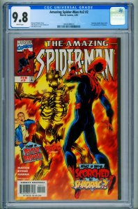 AMAZING SPIDER-MAN V.2 #2 CGC 9.8 1st SHADRAC-comic book 4343006013