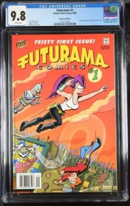 Futurama #1 2000 Bongo Comics CGC 9.8 Newsstand