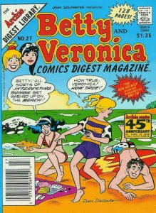 Betty and Veronica Comics Digest #27 FN ; Archie | beach bikini