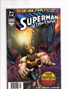 DC Comics Action Comics #757 Superman Hawkman JLA Walt Simonson Cover