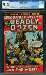 Combat Kelly and the Deadly Dozen #1 (1972) CGC 9.4 NM