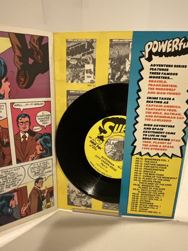 Power Records PR-34: Superman: City Under Siege 1978  G/VG