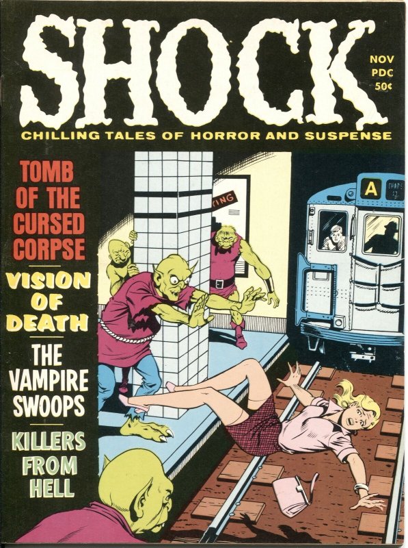 Shock Vol. 2 # 5--1970- Horror Magazine-PRE CODE TYPE STORIES-Zombie-VAMPIRE-...