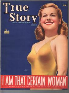 True Story 6/1940-Judith Barrett-headlights-scandal-exploitation-comic art-pulp