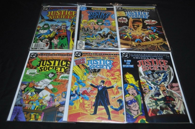 JUSTICE SOCIETY LOT (8.0-9.0) 6 ISSUES TOTAL! DC COPPER AGE 