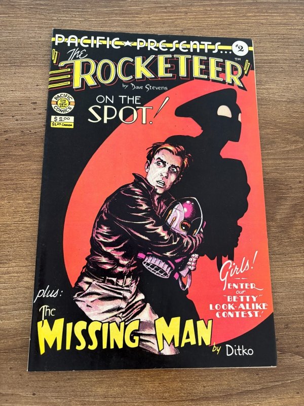 Pacific Presents # 2 NM Comic Book The Rocketeer Missing Man Ditko 5 J354