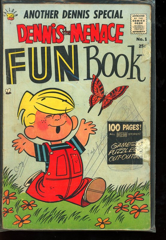 Dennis The Menace Fun Book 1 1960 Comic Books Silver Age Hipcomic