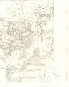 G.I. Joe #29 p.19 - Mech Suit 1/2 Splash - Signed art by Javier Saltares