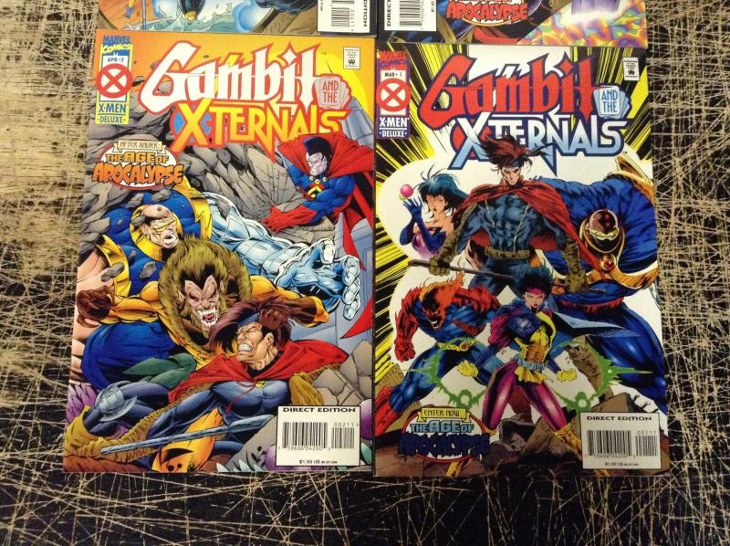 Gambit And The X-Ternals Complete Marvel Comics Limited Series # 1 2 3 4 U4