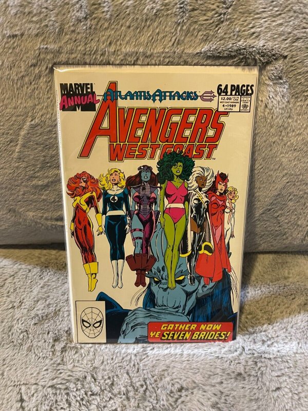 West Coast Avengers Annual #4 1989 Marvel - John Byrne Art  