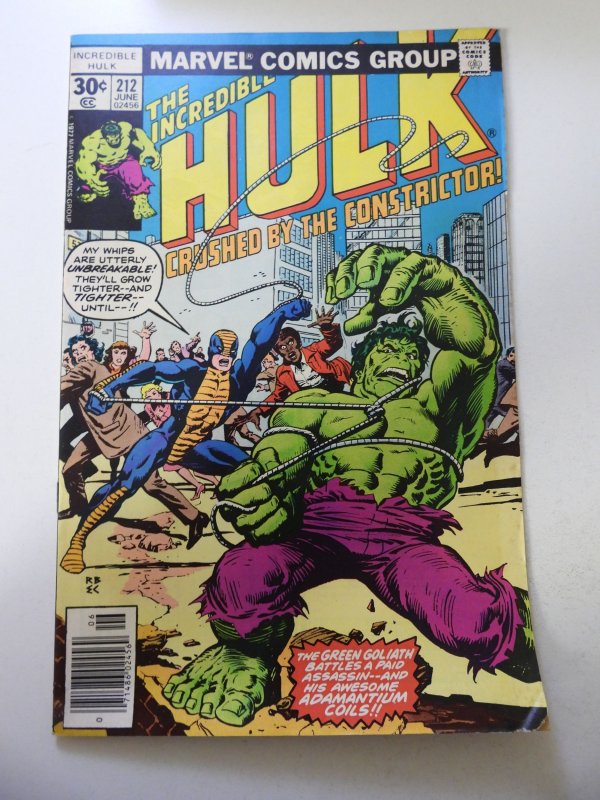 The incredible Hulk #212 (1977) VG/FN Condition