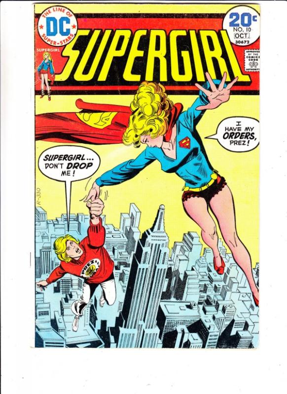 Supergirl #10 (Oct-74) FN Mid-Grade Super Girl (Linda Danvers)