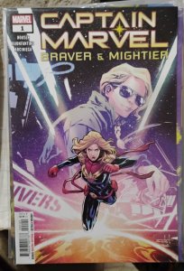 CAPTAIN MARVEL-BRAVER & MIGHTIER   # 1 2019  marveL DISNEY