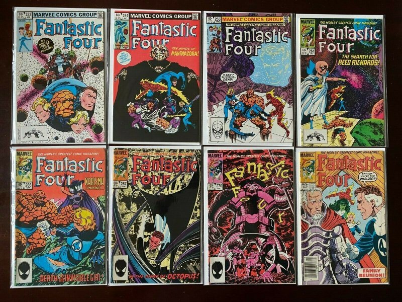 Copper Age Fantastic Four lot 16 different from #253-300 avg 7.0 FN VF (1983-87) 