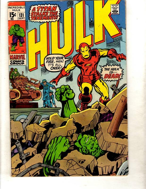 Incredible Hulk # 131 FN Marvel Comic Book Avengers Thor Iron Man Trimpe FM5