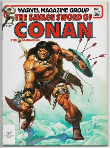 Savage Sword Of Conan Magazine #74 Jusko Cvr | Buscema (Marvel, 1982) VF