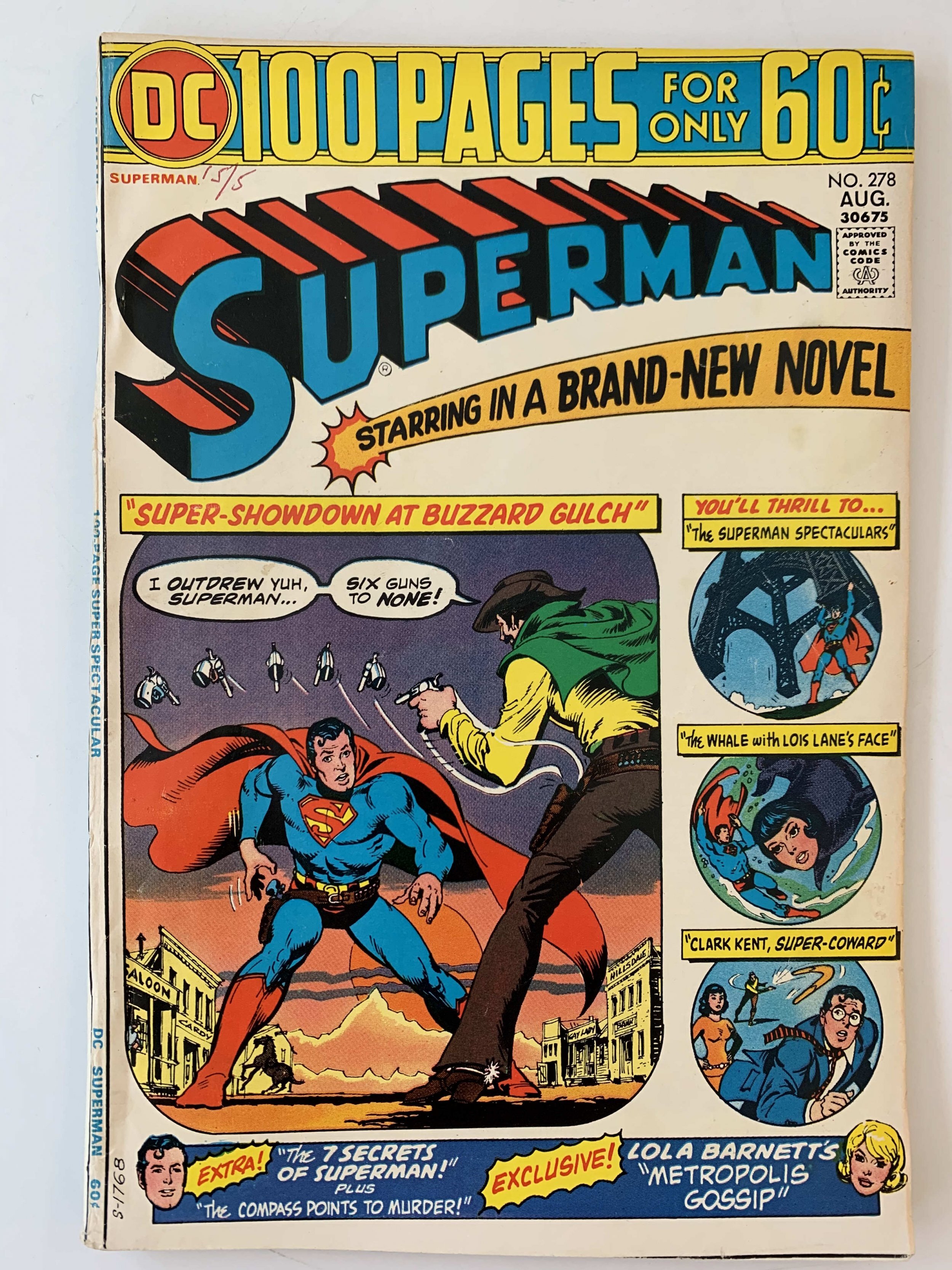 Superman 278 (1974) Comic Books Bronze Age, DC Comics, Superman