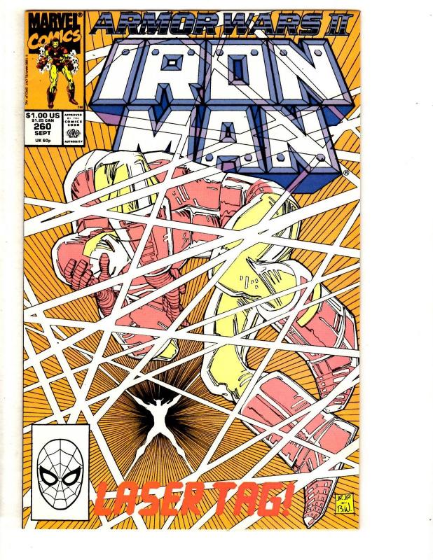 10 Iron Man Marvel Comic Books # 253 254 255 256 257 258 259 260 261 262 CR41