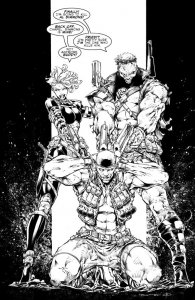 Spawn #370 Cover D Brett Booth Youngblood Team Up B/W Virgin Var