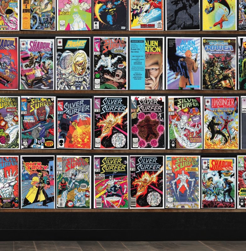 Huge Lot 150+ Comics with Silver Surfer, Shadowman, Secret Weapons & More!