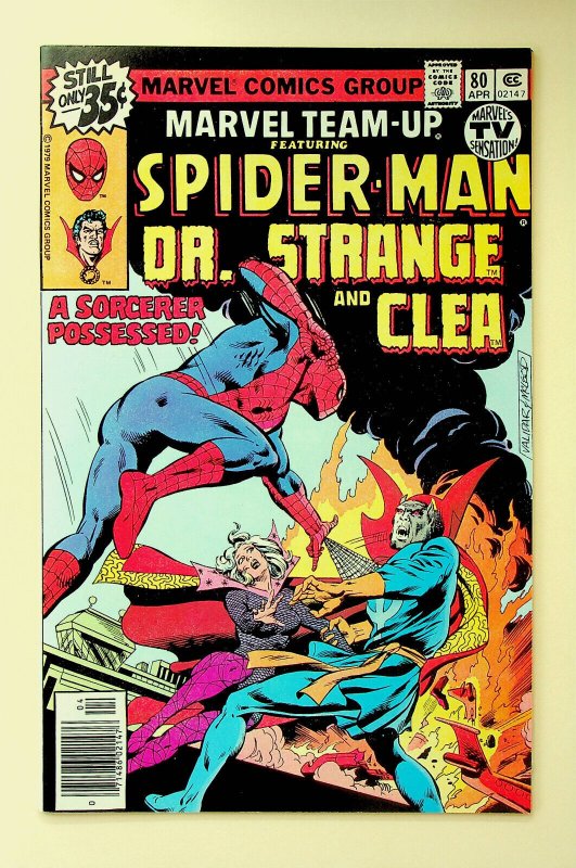 Marvel Team-Up #80 Spider-Man, Dr. Strange and Clea (Apr 1979, Marvel) - VF