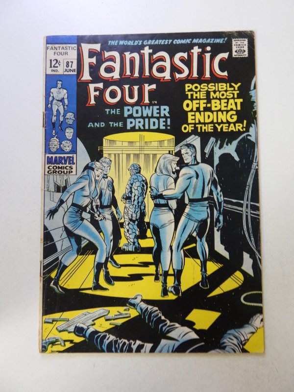 Fantastic Four #87 (1969) VG+ condition see description
