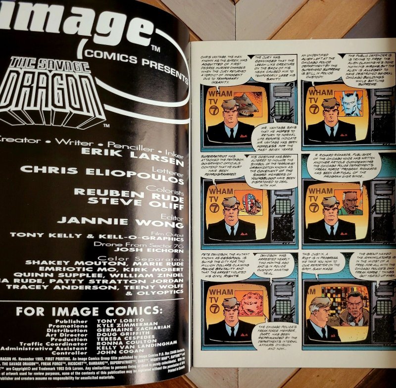 Savage Dragon #6 (Image 1994) By Erik Larsen ft. Freak Force & The Annihilators!