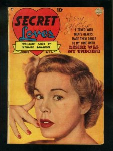 SECRET LOVES #3 1950-SPICY REED CRANDALL ART-PHOTO COVER-very good VG