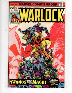 Warlock #10 (1975) ORIGIN of THANOS & GAMORA Jim Starlin  / ID#264