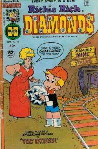 Richie Rich Diamonds #32 FN ; Harvey | September 1977 Diamond Mine Cover