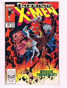 Inferno X-Men #243 VF Marvel Comics Sinister Triumphant Comic Book 1989 DE13
