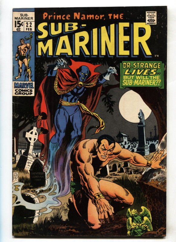 Sub-mariner #22 1970- DR STRANGE- Marvel FN/VF