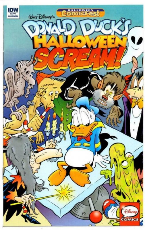 DONALD DUCK HALLOWEEN SCREAM #2 Halloween Comicfest, Promo, 2017, NM, IDW,Disney