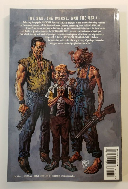 PREACHER ANCIENT HISTORY TPB SOFT COVER GRAPHIC NOVEL 1ST PRINT NM