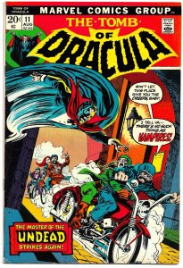 TOMB OF DRACULA #11 (Aug1973) 8.0 VF  Marv Wolfman!  Gene Colan!