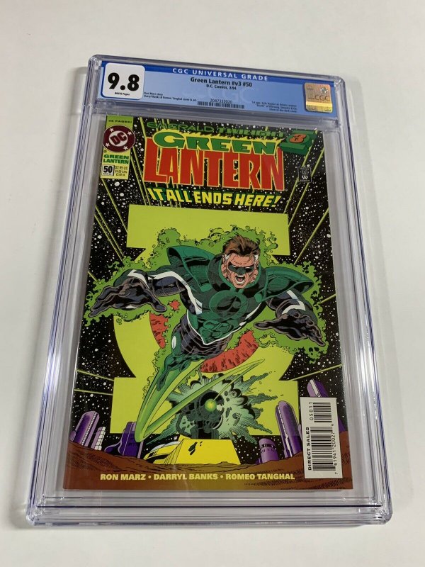 Green Lantern Volume Vol V 3 Issue 50 Cgc 9.8 White Pages