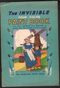 Invisible Four Color Paint Book #661 1936-paint with water only-unused-VG