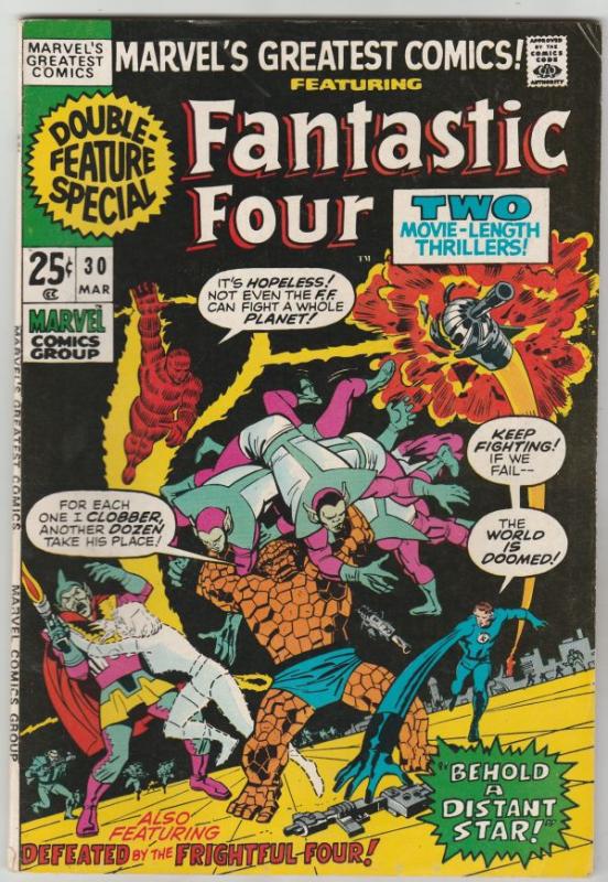 Marvel's Greatest Comics #30 (Mar-71) VF High-Grade Fantastic Four