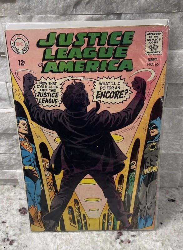 Justice League of America #65 KEY 2nd App of Starro Silver Age 1968  Low Grade