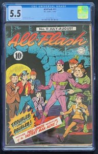 All-Flash #11 DC 1943 CGC 5.5