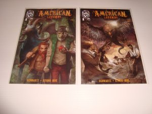 AMERICAN LEGENDS 1-5 plus 1:5 RETAILER INCENTIVE VARIANT (2014)