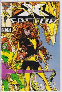 X-FACTOR #13 (Feb 1987) NM 9.4 white!