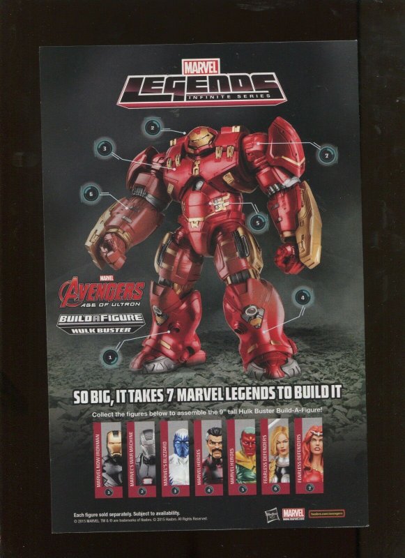 SECRET WARS #7 (9.2) COMIC EXPOSURE VARIANT VENOM CARNAGE AND ANTIVENOM COVER!