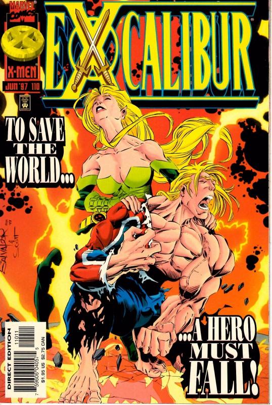 Lot Of 4 Excalibur Marvel Comic Book #110 111 112 113 J199