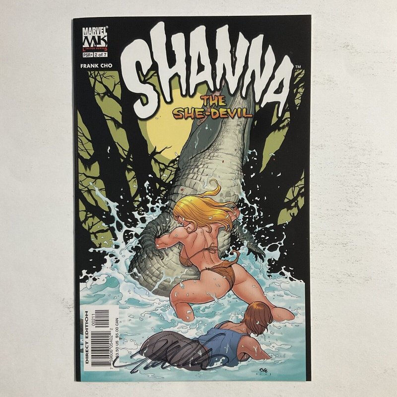 Shanna The She-Devil 2 2005 Signed by Frank Cho Marvel NM near mint